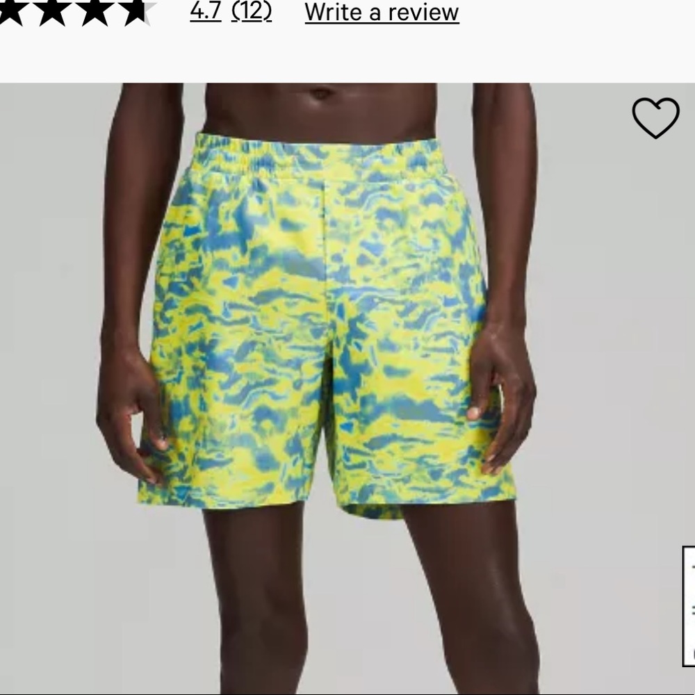 Lululemon channel cross short size M